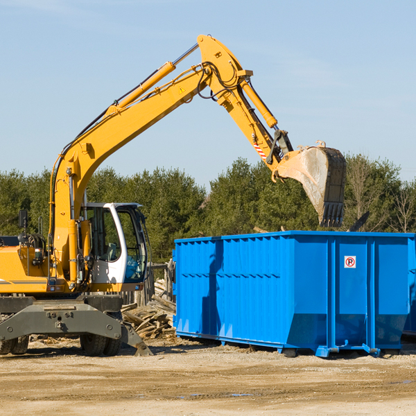 are there any restrictions on where a residential dumpster can be placed in Farmington Iowa